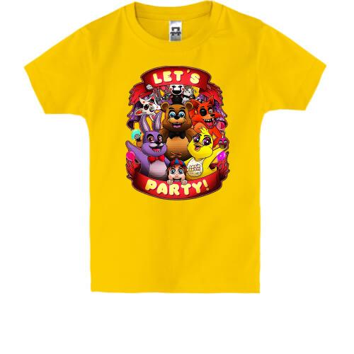 Детская футболка Let`s Party (FNAF)